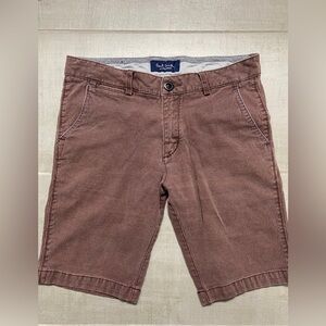 Paul Smith Brown Flat Front Men Shorts